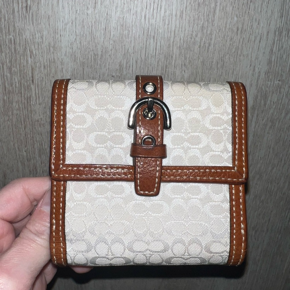 Coach Leather/Canvas Wallet